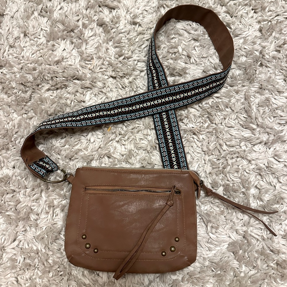 Boho Pleather Crossbody Bag